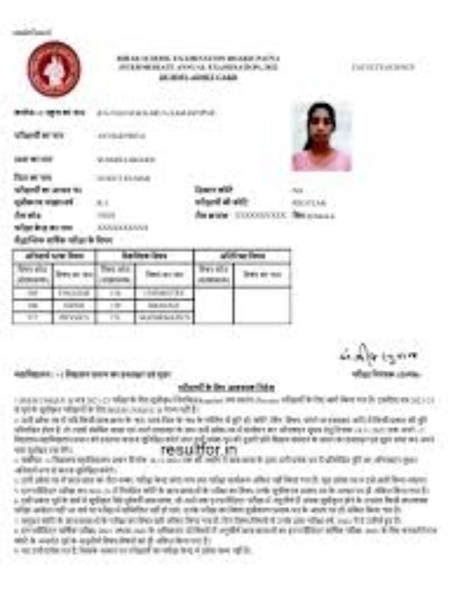 12th dummy admit card 2025